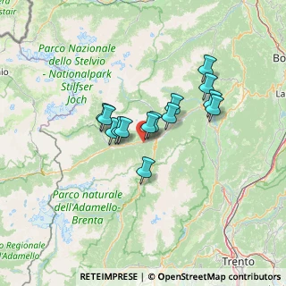 Mappa 38020 Commezzadura TN, Italia (9.71286)