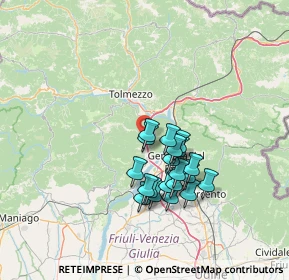 Mappa Piazza 1º Maggio, 33010 Trasaghis UD, Italia (11.4275)