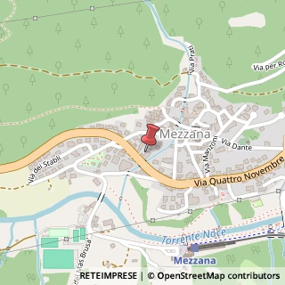 Mappa Via IV Novembre, 72, 38020 Mezzana, Trento (Trentino-Alto Adige)