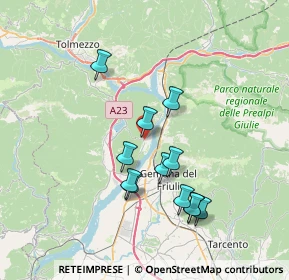 Mappa Via Canada, 33010 Bordano UD, Italia (6.57333)