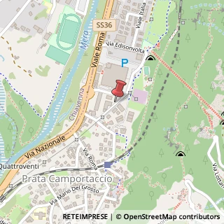 Mappa Via Sandro Pertini, 4, 23020 Prata Camportaccio, Sondrio (Lombardia)