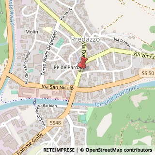 Mappa Via trento 7/b, 38037 Predazzo, Trento (Trentino-Alto Adige)