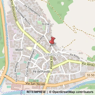 Mappa Via Dante, 1B, 38037 Predazzo, Trento (Trentino-Alto Adige)