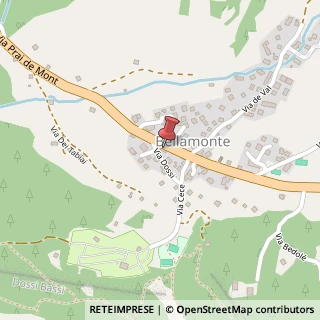 Mappa Via Prai de Mont, 12, 38037 Predazzo, Trento (Trentino-Alto Adige)