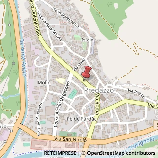 Mappa Via Cesare Battisti, 15, 38037 Predazzo, Trento (Trentino-Alto Adige)