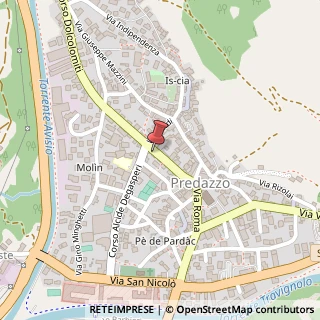 Mappa Via Ignaz Seidner, 28, 38037 Predazzo, Trento (Trentino-Alto Adige)