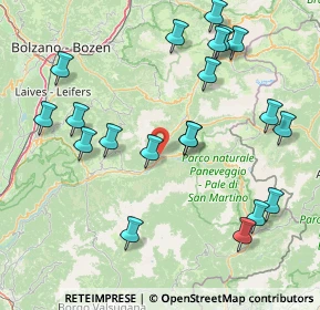 Mappa Strada Dolomites delle Dolomiti, 38037 Predazzo TN, Italia (17.9715)