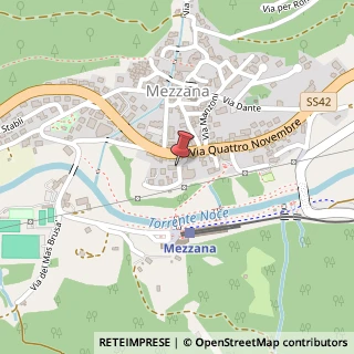 Mappa Via Quirino Bezzi, 1, 38020 Mezzana, Trento (Trentino-Alto Adige)