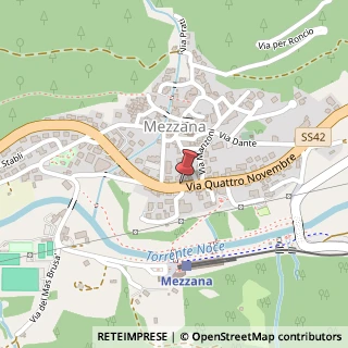 Mappa Via IV Novembre, 56, 38020 Mezzana, Trento (Trentino-Alto Adige)