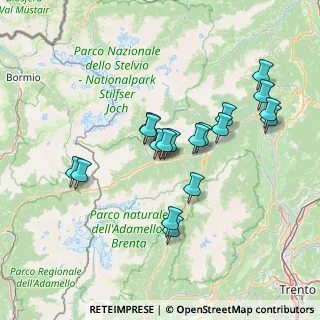 Mappa Strada delle Coste, 38026 Ossana TN, Italia (12.85333)
