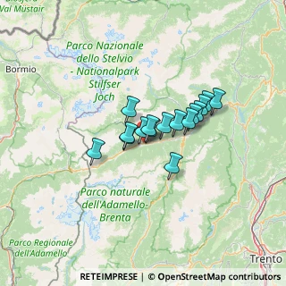 Mappa Strada delle Coste, 38026 Ossana TN, Italia (8.27063)