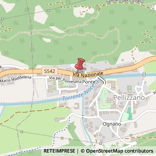 Mappa Via Nazionale, 41, 38020 Pellizzano, Trento (Trentino-Alto Adige)