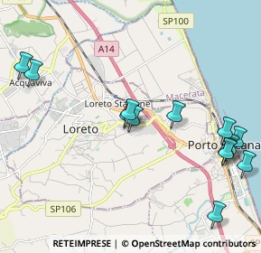 Mappa Via Buffaloreccia C.C. IperSimply, 60025 Loreto AN, Italia (2.46692)