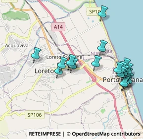 Mappa Via Buffaloreccia C.C. IperSimply, 60025 Loreto AN, Italia (2.1445)