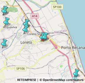 Mappa Via Buffaloreccia C.C. IperSimply, 60025 Loreto AN, Italia (2.92364)
