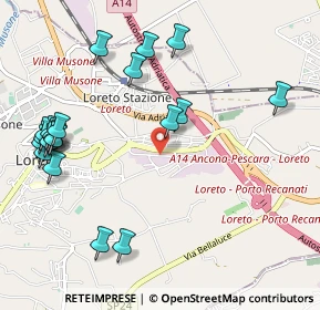 Mappa Via Buffaloreccia C.C. IperSimply, 60025 Loreto AN, Italia (1.281)