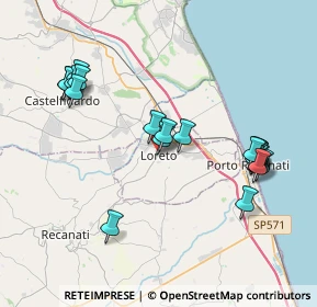 Mappa Piazza Basili, 60025 Loreto AN, Italia (4.145)