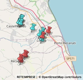 Mappa Piazza Giacomo Leopardi, 60025 Loreto AN, Italia (3.54059)