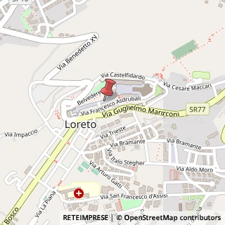 Mappa Corso Traiano Boccalini, 72, 60025 Loreto, Ancona (Marche)