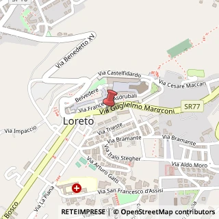 Mappa Via Guglielmo Marconi, 22, 60025 Loreto, Ancona (Marche)