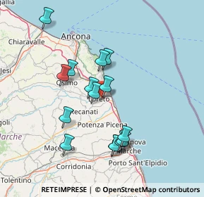 Mappa Via Buffolareccia, 60025 Loreto AN, Italia (13.852)