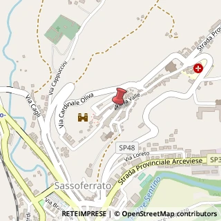 Mappa Vicolo Santa Chiara, 1, 60047 Sassoferrato, Ancona (Marche)