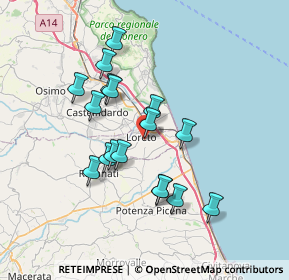 Mappa Via San Francesco D'Assisi, 60025 Loreto AN, Italia (6.48471)