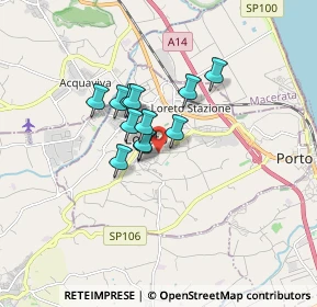 Mappa Via San Francesco D'Assisi, 60025 Loreto AN, Italia (1.08917)