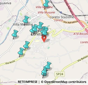 Mappa Via San Francesco D'Assisi, 60025 Loreto AN, Italia (0.96429)