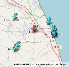 Mappa Via San Francesco D'Assisi, 60025 Loreto AN, Italia (4.36684)