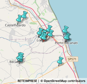 Mappa Via San Francesco D'Assisi, 60025 Loreto AN, Italia (2.99611)