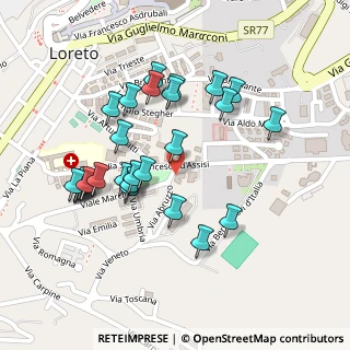 Mappa Via San Francesco D'Assisi, 60025 Loreto AN, Italia (0.23571)
