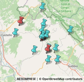 Mappa Via del Lavoro, 06026 Pietralunga PG, Italia (5.632)