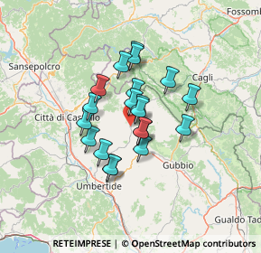 Mappa Via del Lavoro, 06026 Pietralunga PG, Italia (9.798)