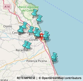 Mappa SS16 Adriatica, 60025 Loreto AN, Italia (6.02067)