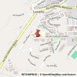 Mappa Via San Francesco D'Assisi, 1, 60025 Loreto, Ancona (Marche)