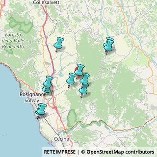 Mappa SP 13 del Commercio, 56040 Santa Luce PI, Italia (7.05727)