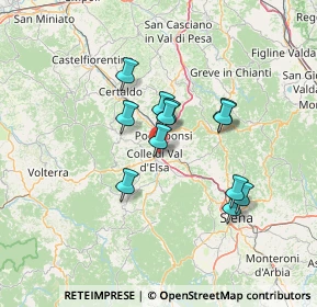 Mappa Località Castiglioni basso, 53036 Poggibonsi SI, Italia (11.25167)