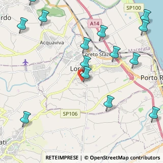 Mappa Via Cav di Vittorio Veneto, 60025 Loreto AN, Italia (2.97143)