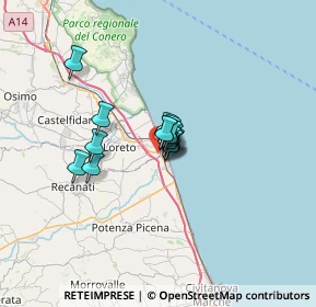 Mappa Via Giovanni Falcone, 60025 Loreto AN, Italia (3.31933)