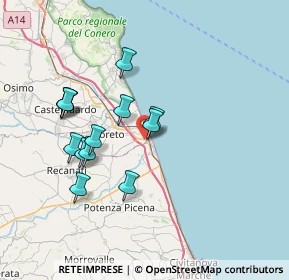 Mappa Via Giovanni Falcone, 60025 Loreto AN, Italia (6.8)