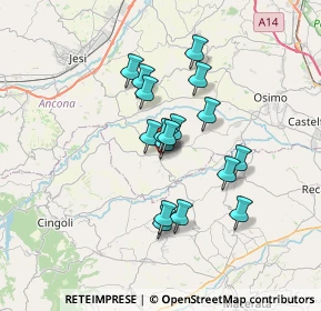 Mappa Via Gandhi, 60024 Filottrano AN, Italia (5.42176)