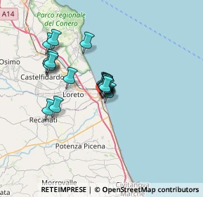 Mappa Via Paolo Sarpi, 62017 Porto Recanati MC, Italia (4.98579)