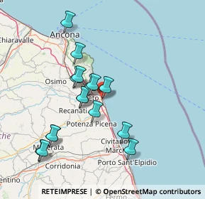 Mappa Via Paolo Sarpi, 62017 Porto Recanati MC, Italia (14.09625)