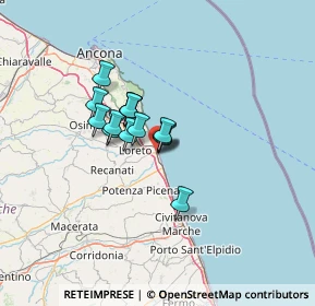 Mappa Via Paolo Sarpi, 62017 Porto Recanati MC, Italia (8.435)