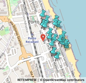 Mappa Via Sarpi, 62017 Porto Recanati MC, Italia (0.187)
