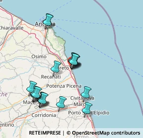 Mappa Via Sarpi, 62017 Porto Recanati MC, Italia (15.832)