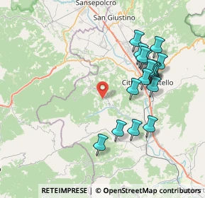 Mappa 06010 Monte Santa Maria Tiberina PG, Italia (7.75)
