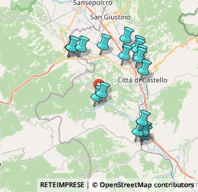 Mappa 06010 Monte Santa Maria Tiberina PG, Italia (7.36059)