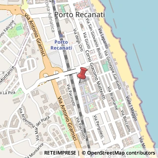 Mappa Piazza del Borgo, 11, 62017 Porto Recanati, Macerata (Marche)